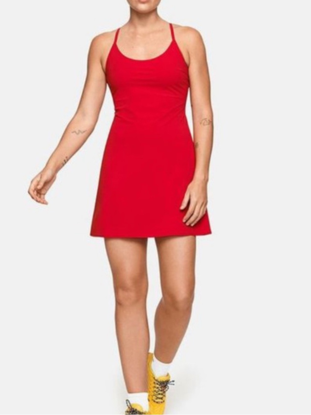 Outdoor Voices Exercise Dress in Red